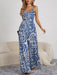 Decorative Button Spaghetti Strap Wide Leg Jumpsuit JUMPSUITS Jessie Knowles