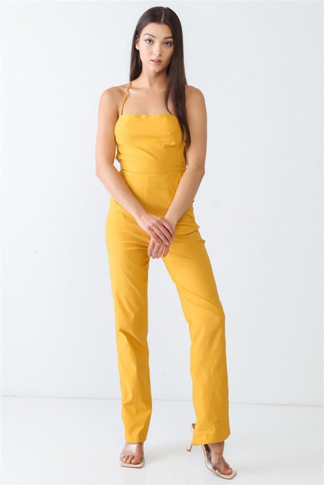 Doreli Group Backless Tied Spaghetti Strap Sleeveless Jumpsuit  Jessie Knowles