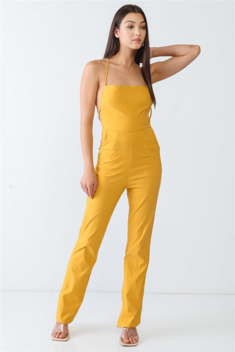 Doreli Group Backless Tied Spaghetti Strap Sleeveless Jumpsuit  Jessie Knowles