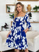 Double Take Floral Ruffle Hem Smocked Dress DRESSES Jessie Knowles