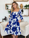 Double Take Floral Ruffle Hem Smocked Dress DRESSES Jessie Knowles