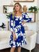 Double Take Floral Ruffle Hem Smocked Dress DRESSES Jessie Knowles