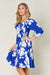 Double Take Floral Ruffle Hem Smocked Dress DRESSES Jessie Knowles