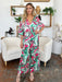 Double Take Half Sleeve Wide Leg Jumpsuit DRESSES Jessie Knowles