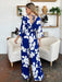 Double Take Printed Tie Back Wide Leg Jumpsuit INTIMATES Jessie Knowles