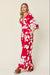 Double Take Printed Tie Back Wide Leg Jumpsuit INTIMATES Jessie Knowles