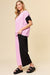 Double Take Texture Contrast T-Shirt and Wide Leg Pants Set TOPS Jessie Knowles