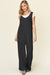 Double Take Texture Sleeveless Wide Leg Jumpsuit TOPS Jessie Knowles