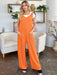 Double Take Texture Sleeveless Wide Leg Jumpsuit TOPS Jessie Knowles