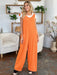 Double Take Texture Sleeveless Wide Leg Jumpsuit TOPS Jessie Knowles