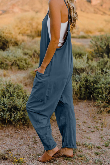 Double Take V-Neck Sleeveless Jumpsuit with Pockets SETS Jessie Knowles