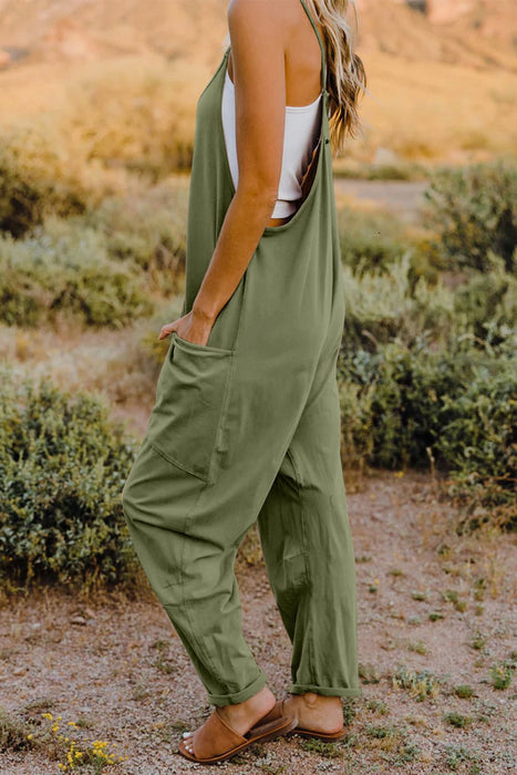 Double Take V-Neck Sleeveless Jumpsuit with Pockets SETS Jessie Knowles