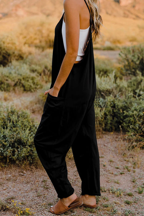 Double Take V-Neck Sleeveless Jumpsuit with Pockets SETS Jessie Knowles