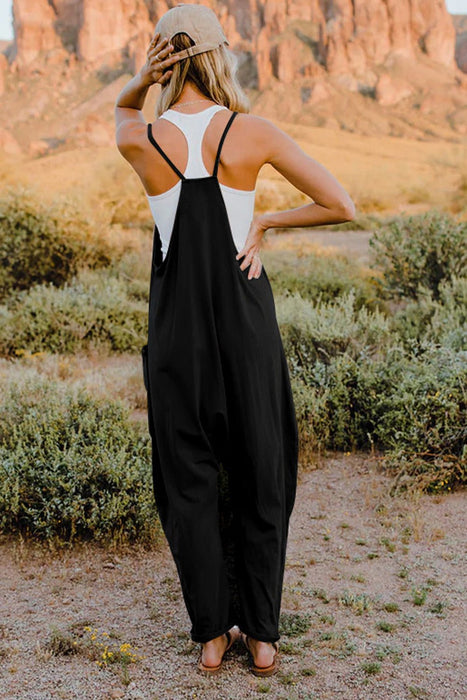 Double Take V-Neck Sleeveless Jumpsuit with Pockets SETS Jessie Knowles