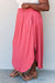 Doublju Comfort Princess High Waist Scoop Hem Maxi Skirt in Hot Pink DRESSES Jessie Knowles