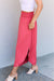 Doublju Comfort Princess High Waist Scoop Hem Maxi Skirt in Hot Pink DRESSES Jessie Knowles