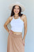 Doublju Comfort Princess High Waist Scoop Hem Maxi Skirt in Tan  Jessie Knowles