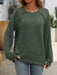 Mandy Decor Button Long Sleeve Ribbed T-Shirt  Jessie Knowles