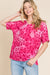 BOMBOM Leopard V-Neck Short Sleeve T-Shirt TOPS Jessie Knowles