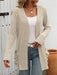 Mandy Open Front Long Sleeve Ribbed Cardigan  Jessie Knowles