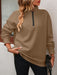 Mandy Zip-Up Dropped Shoulder Sweatshirt  Jessie Knowles