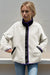 Double Take Snap Down Contrast Fleece Jacket with Pockets  Jessie Knowles