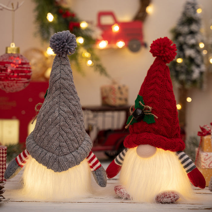 Light-Up Short Leg Faceless Gnome  Jessie Knowles