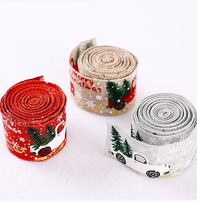 Car & Christmas Tree Ribbon DECOR Jessie Knowles