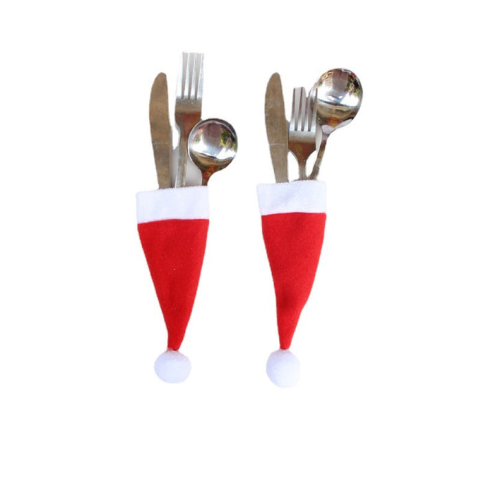 20-Piece Christmas Hat Cutlery Holders DECOR Jessie Knowles