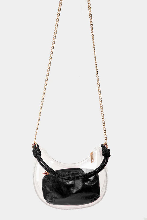 Fame Clear See Through Baguette Bag  Jessie Knowles