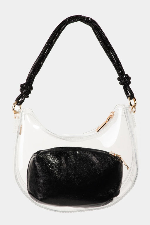 Fame Clear See Through Baguette Bag  Jessie Knowles