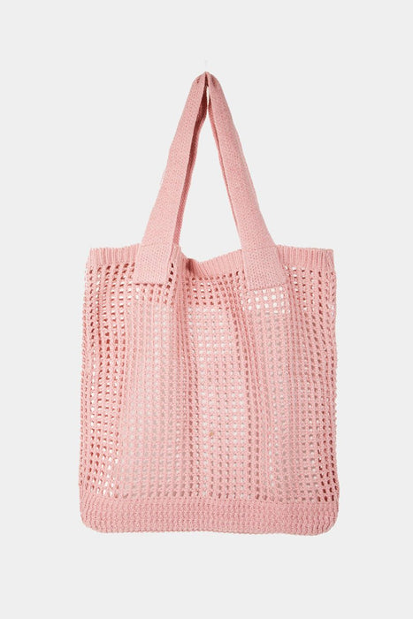 Fame Pointelle Knit Crochet Tote Bag  Jessie Knowles