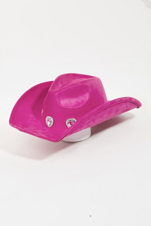 Fame Rhinestone Pave Heart Cowboy Hat  Jessie Knowles