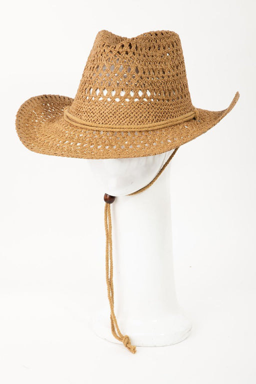 Fame Rope Strap Straw Braided Hat ACCESSORIES Jessie Knowles