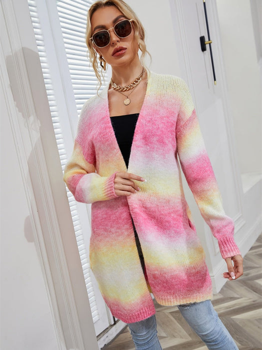 Gradient Open Front Cardigan OUTERWEAR Jessie Knowles