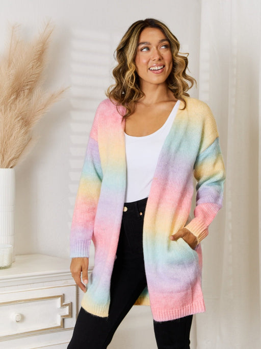 Gradient Open Front Cardigan OUTERWEAR Jessie Knowles