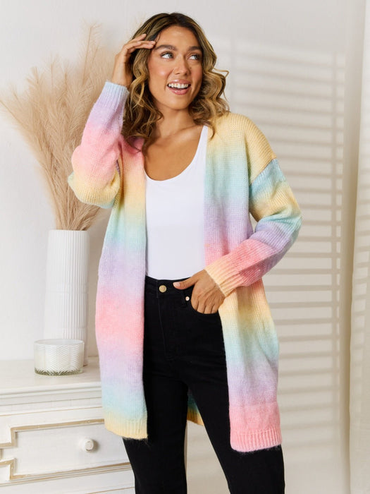 Gradient Open Front Cardigan OUTERWEAR Jessie Knowles