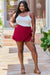 GeeGee Remember Me Plus Size Ruffled Hem Skort BOTTOMS Jessie Knowles