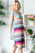 Heimish Striped Sleeveless V Neck Dress  Jessie Knowles