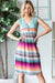 Heimish Striped Sleeveless V Neck Dress  Jessie Knowles