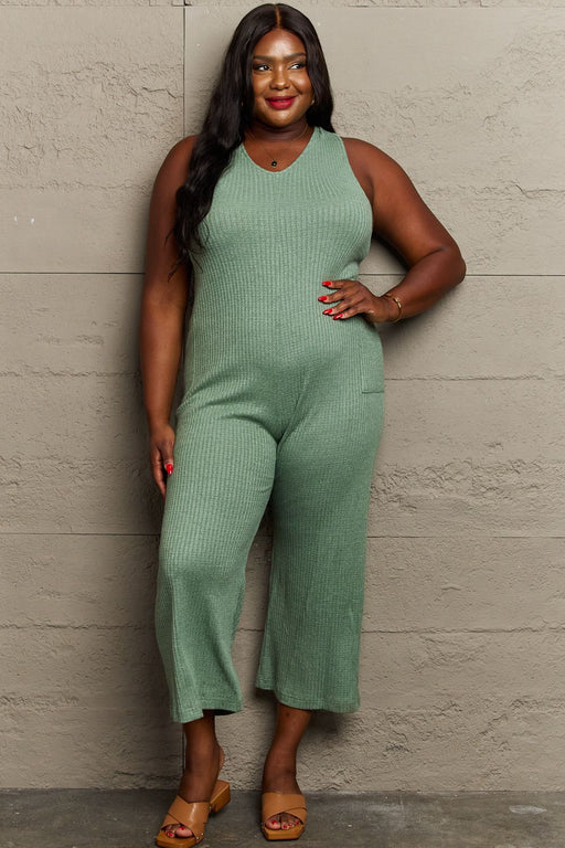 Don't Get It Twisted Rib Knit Jumpsuit by HEYSON  Jessie Knowles