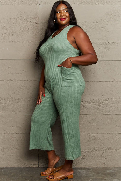 Don't Get It Twisted Rib Knit Jumpsuit by HEYSON  Jessie Knowles