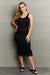 HIDDEN No Doubts Sleeveless Bodycon Ruffle Midi Dress  Jessie Knowles