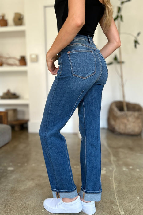 Judy Blue Full Size High Waist Front Seam Detail Straight Jeans  Jessie Knowles