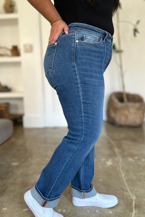 Judy Blue Full Size High Waist Front Seam Detail Straight Jeans  Jessie Knowles