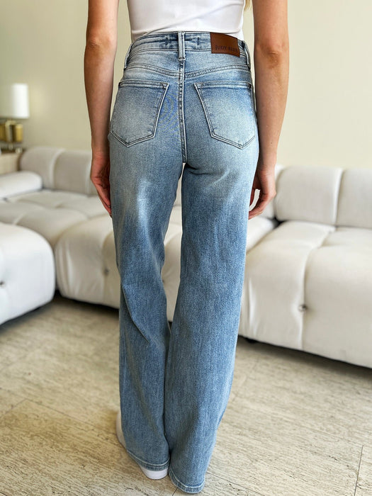 Judy Blue High Waist Wide Leg Jeans BOTTOMS Jessie Knowles