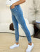 Mid Rise Destroy & Cuff Skinny Jeans - Judy Blue BOTTOMS Jessie Knowles