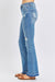 Judy Blue Mid Rise Destroyed Hem Distressed Jeans BOTTOMS Jessie Knowles