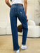 Judy Blue Mid Rise Distressed Raw Hem Jeans BOTTOMS Jessie Knowles