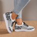 Lace-Up Leopard Flat Sneakers  Jessie Knowles